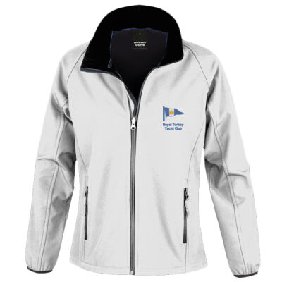 RTYC Ladies Soft Shell Jacket White Thumbnail