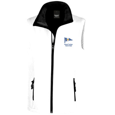 Mens Soft Shell Gilet White Thumbnail
