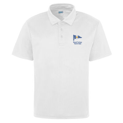 Royal Torbay Yacht Club Technical Polo Shirt - Wht Thumbnail